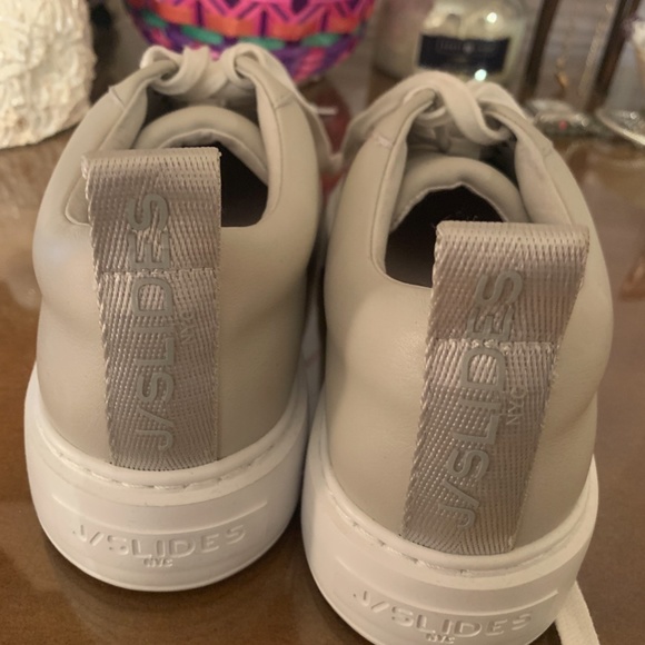 J/Slides Sand Leather Platform Sneaker - SIZE 6M - Picture 1 of 5